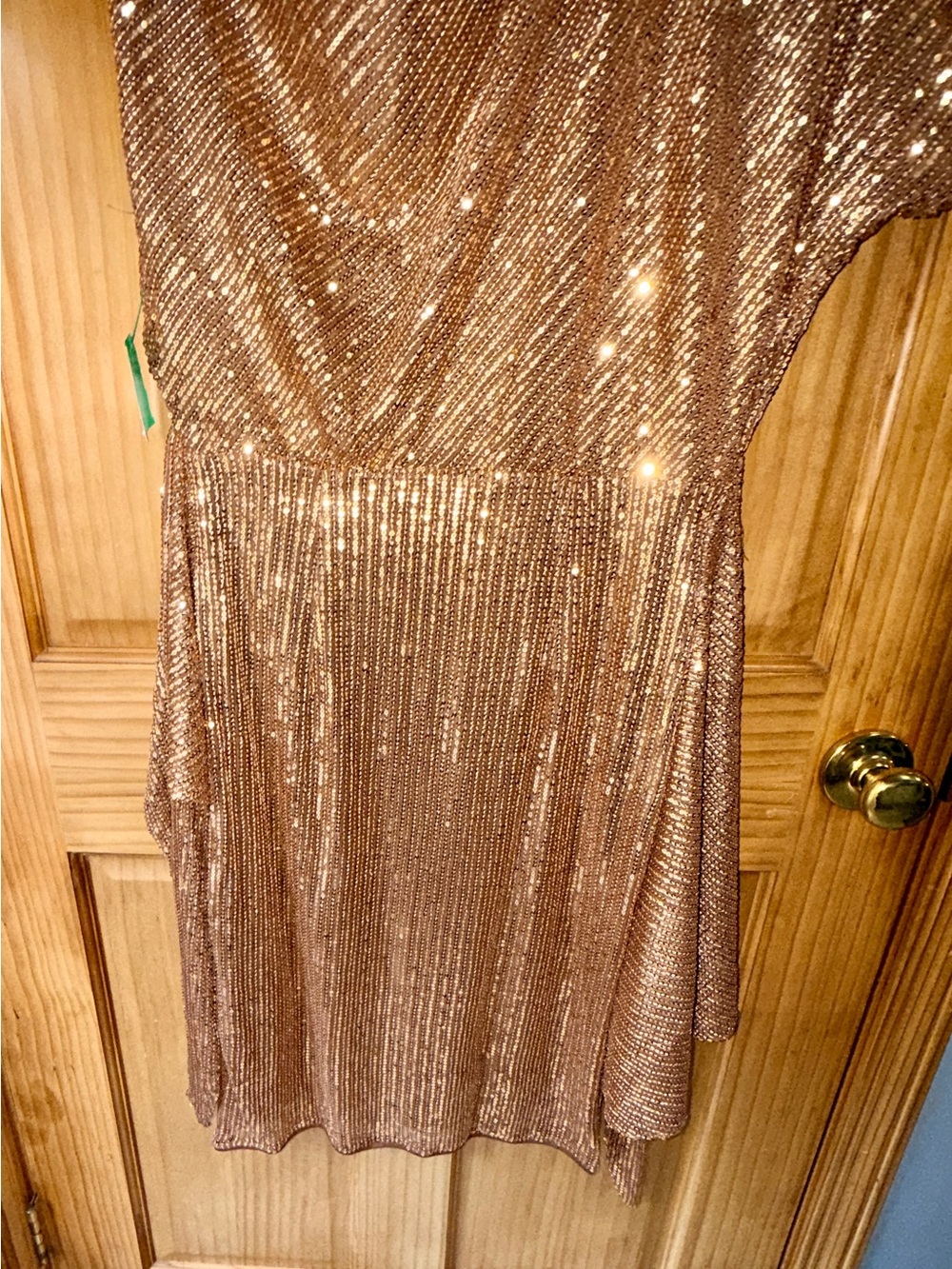 NWT Grace Karin Sequined Asymmetric Off Shoulder Bodycon Party Midi Dress-M - Picture 13 of 14